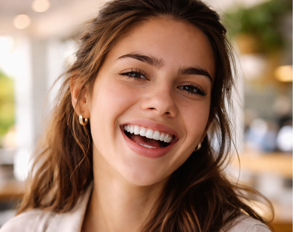 Sonrisa natural con alineadores invisibles Auraline